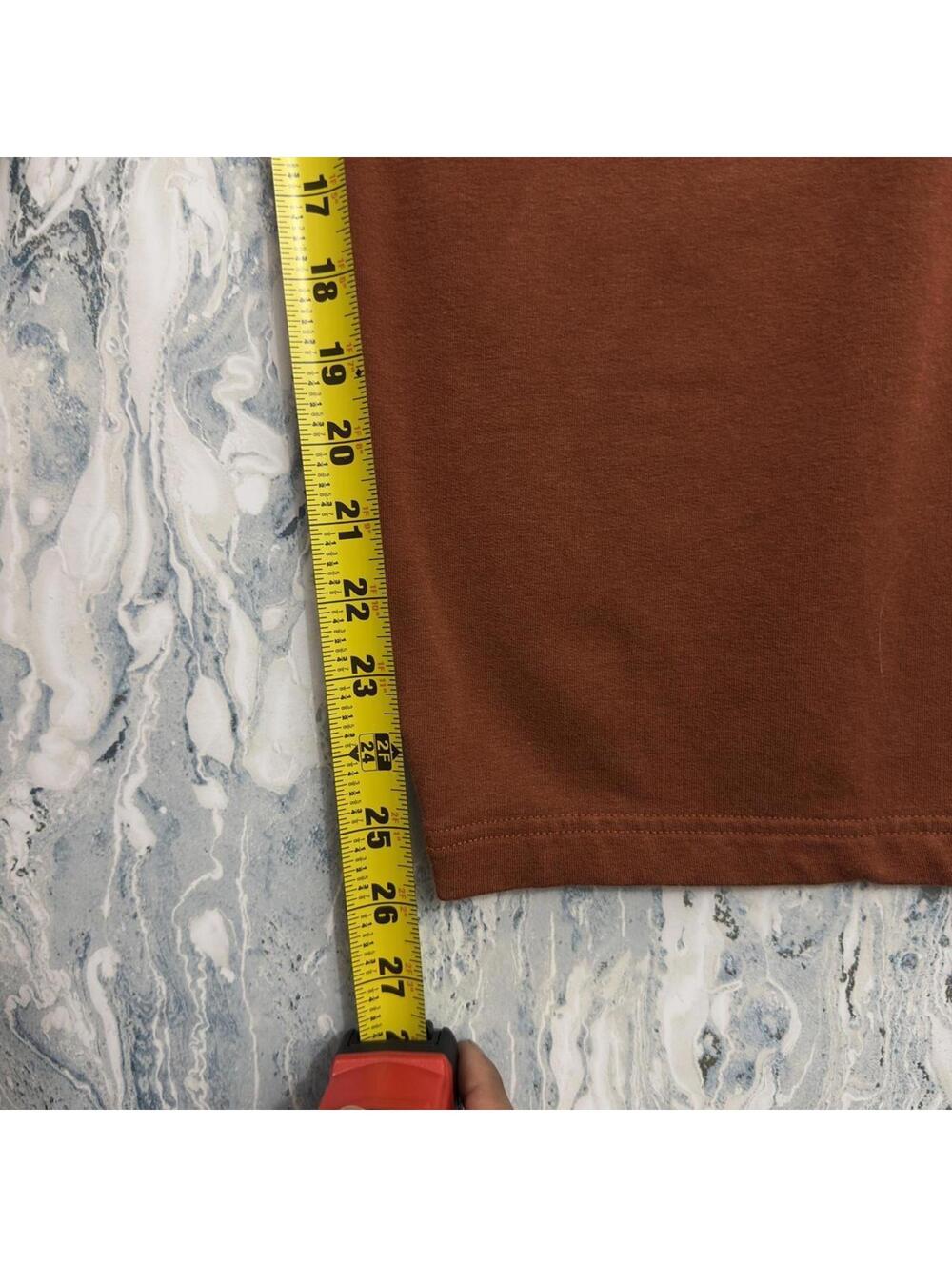 Artsy Boho Minimalist Lagenlook Avant-Garde Brown Wide Leg Sweatpants (XL) - Picture 7 of 8